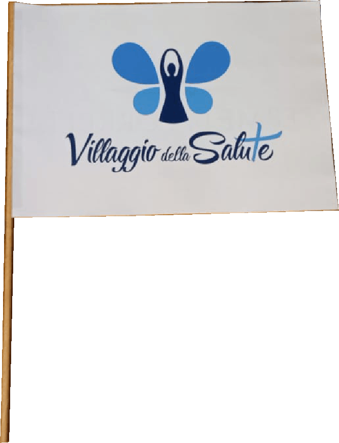 bandierina villaggio della salute bandierina villaggio della salute