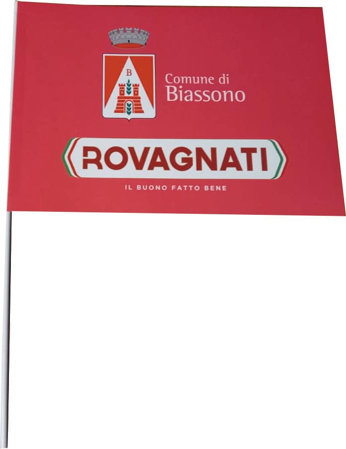 bandierina per giro Comune di Biassono personalizzata bandierina per giro Comune di Biassono