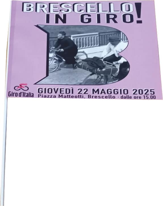 Bandierina per Giro Brescello personalizzata Bandierina per Giro Brescello