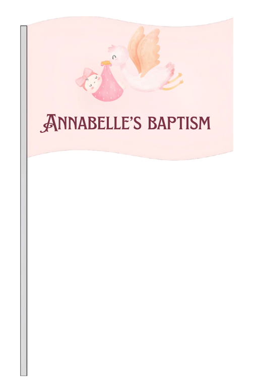 BANDIERINE BATTESIMO ANNABELLE BAPTISM ROSA BANDIERINE BATTESIMO ANNABELLE BAPTISM