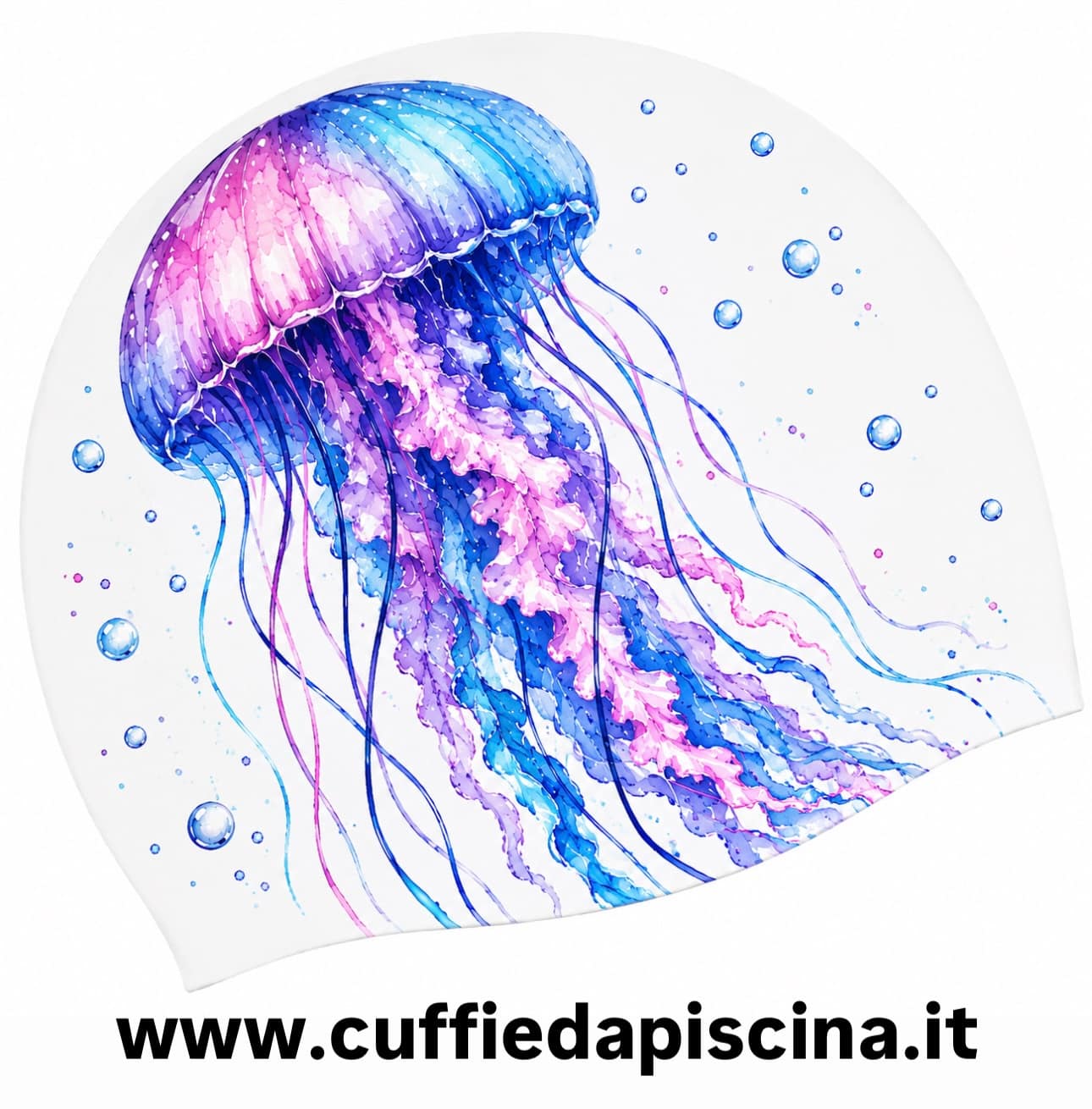 cuffie da piscina da bambino fantasia bianca medusa cuffie da piscina da bambino fantasia medusa