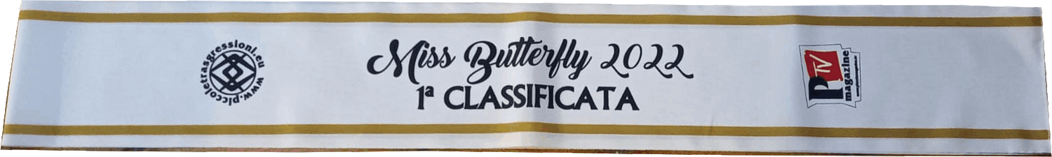 Fasce per concorsi di bellezza Miss butterfly 2022 Fasce per concorsi di bellezza Miss butterfly