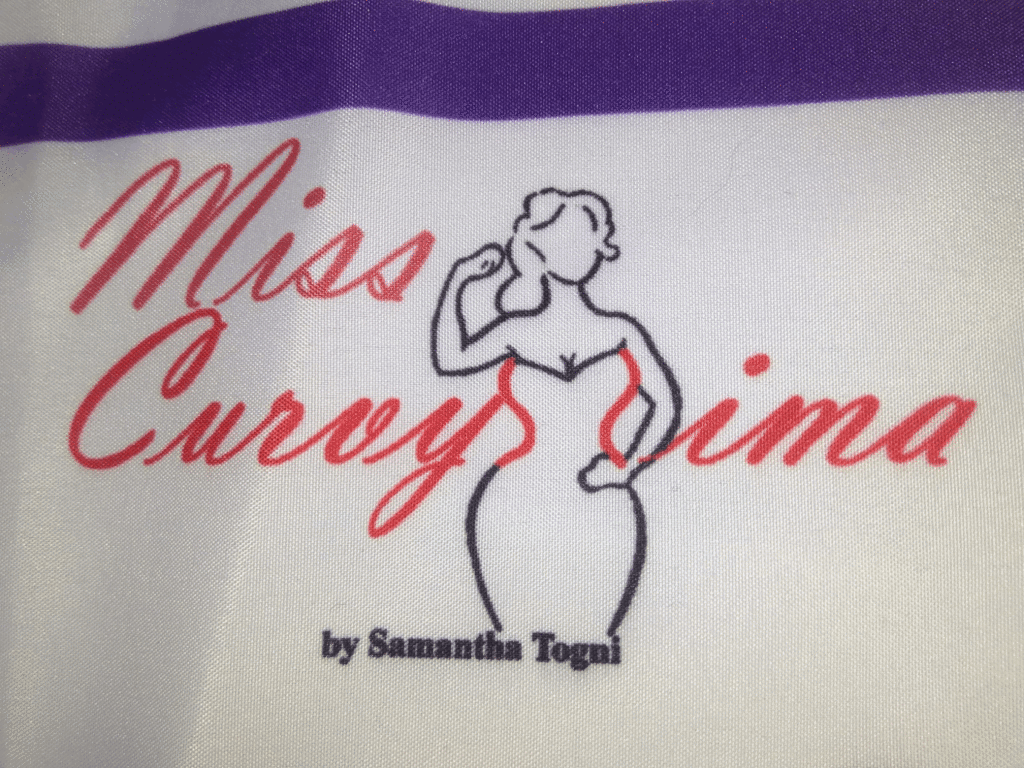 Fasce per concorsi di bellezza Miss curvy Logo personalizzate Fasce per concorsi di bellezza Miss curvy Logo