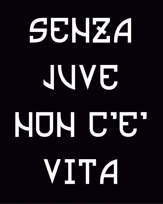 stendardo senza juve non c`e` vita stendardo senza juve non c`e` vita