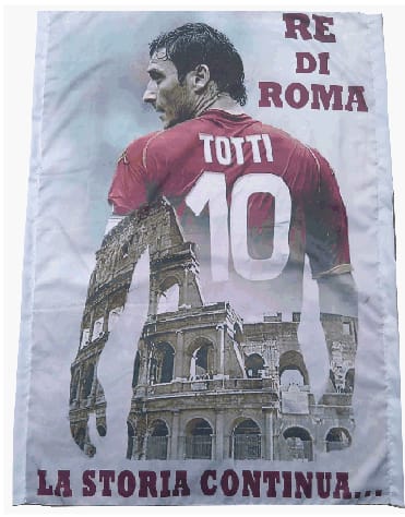 stendardi stadio fotografici personalizzati totti stendardi stadio fotografici totti