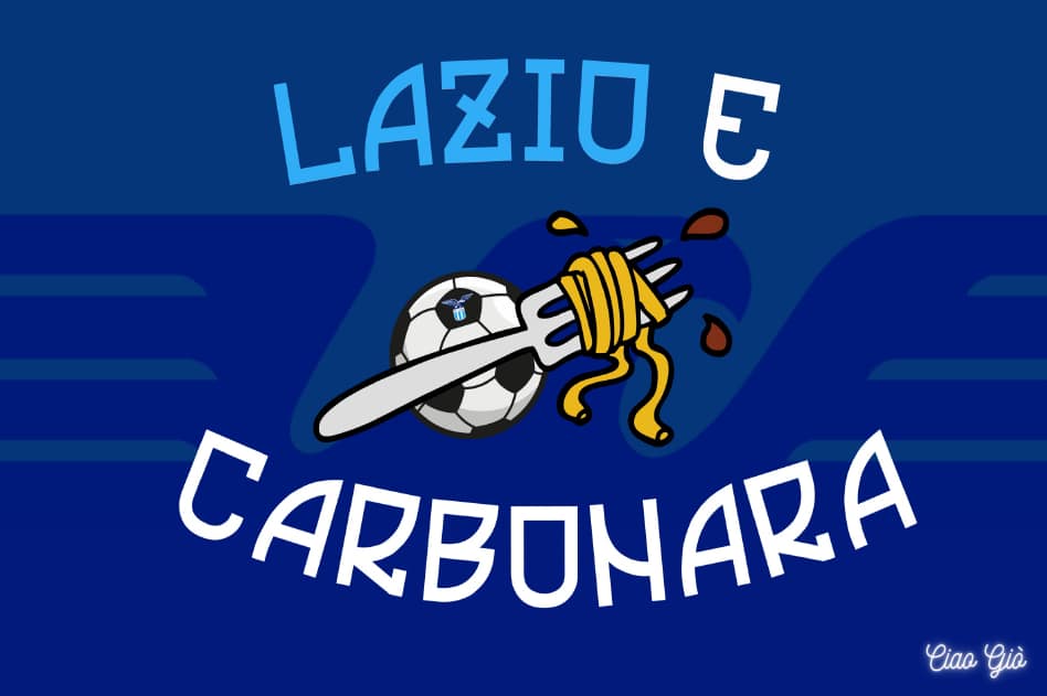 BANDIERONE LAZIO E CARBONARA BANDIERONE LAZIO E CARBONARA