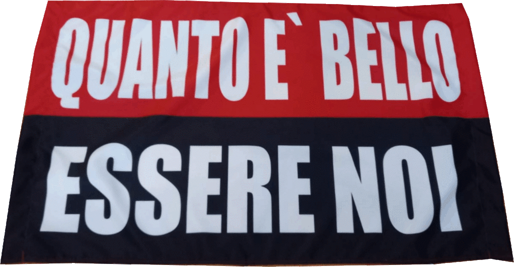 stendardo a due aste quanto è bello essere noi personalizzato stendardo a due aste quanto è bello essere noi