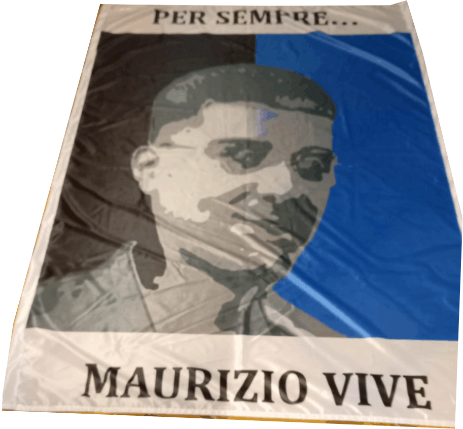 stendardo fotografico maurizio vive personalizzato stendardo fotografico maurizio vive