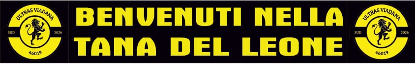 Striscione Ultras Viadana Personalizzato Striscione Ultras Viadana