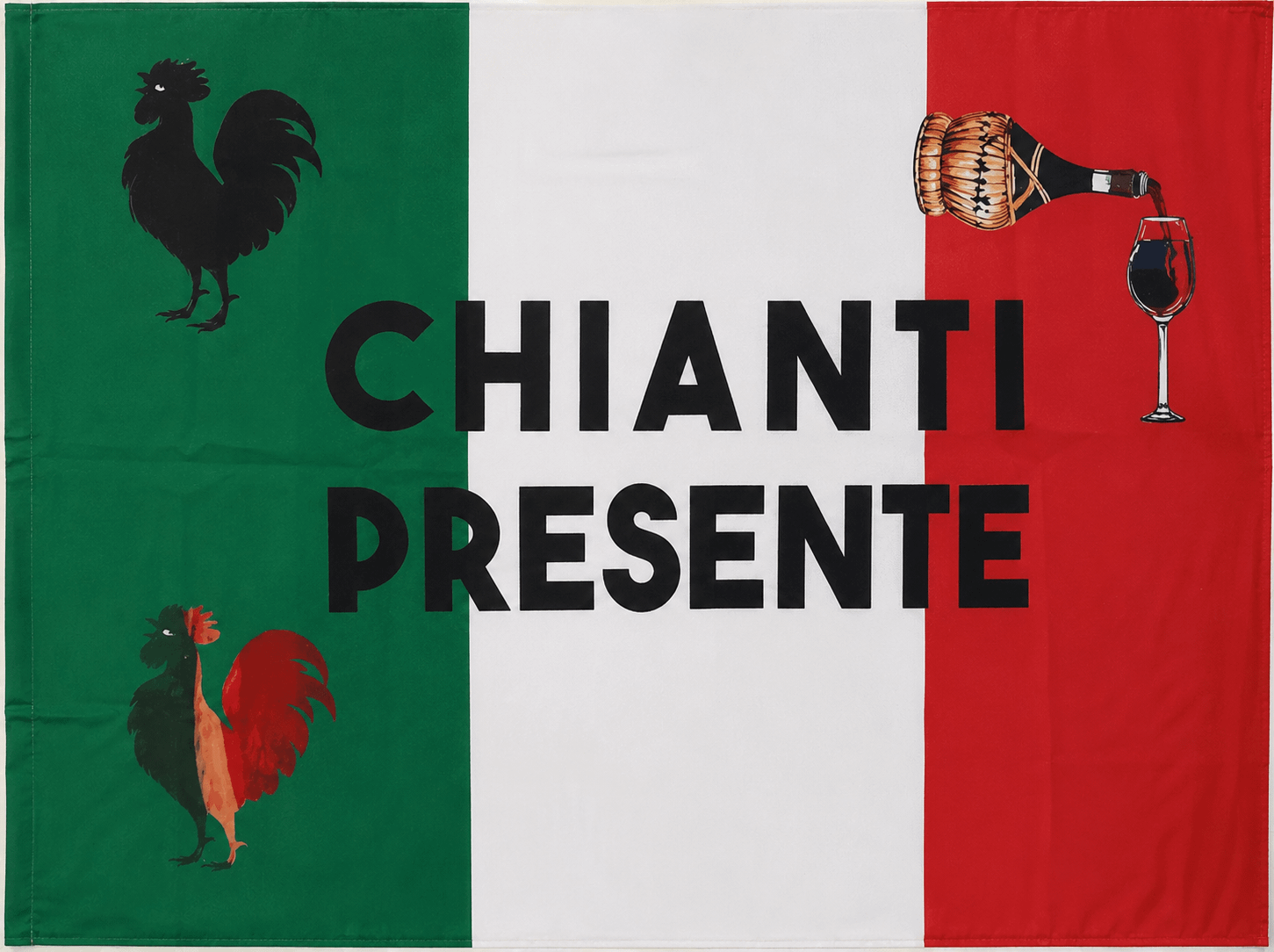 stendardo a 2 aste chianti presente italia stendardo a 2 aste chianti presente