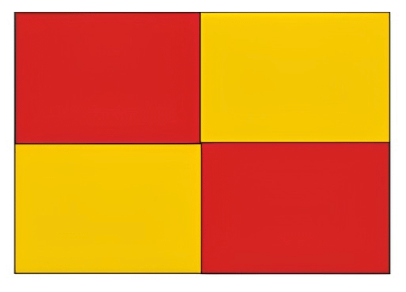 Bandiere per Tifoserie in pronta consegna scacchi tinta giallo rossa Bandiere per Tifoserie in pronta consegna scacchi giallo rossa