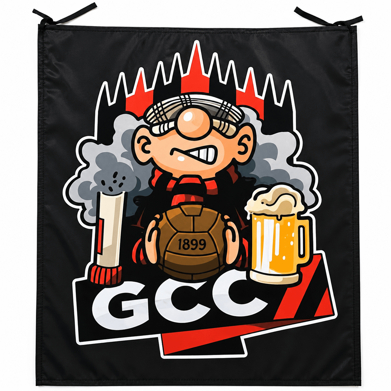 stendardo a 2 aste GCC NERO stendardo a 2 aste GCC