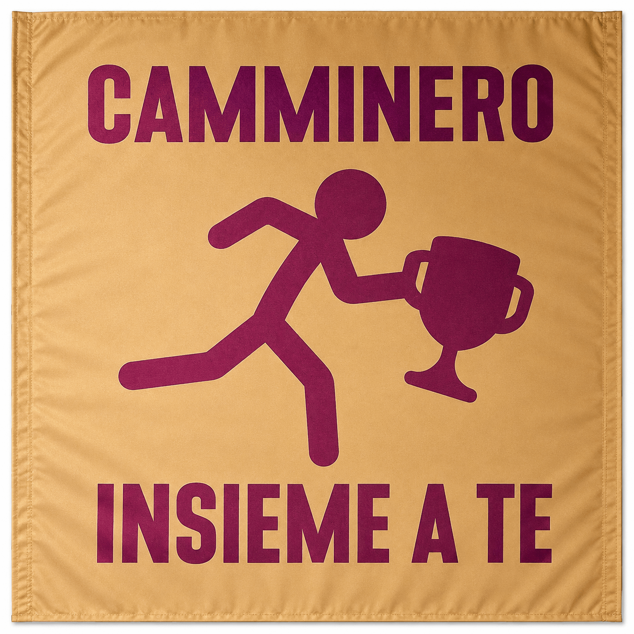 stendardo a 2 aste CAMMINERO INSIEME A TE stendardo a 2 aste CAMMINERO INSIEME A TE