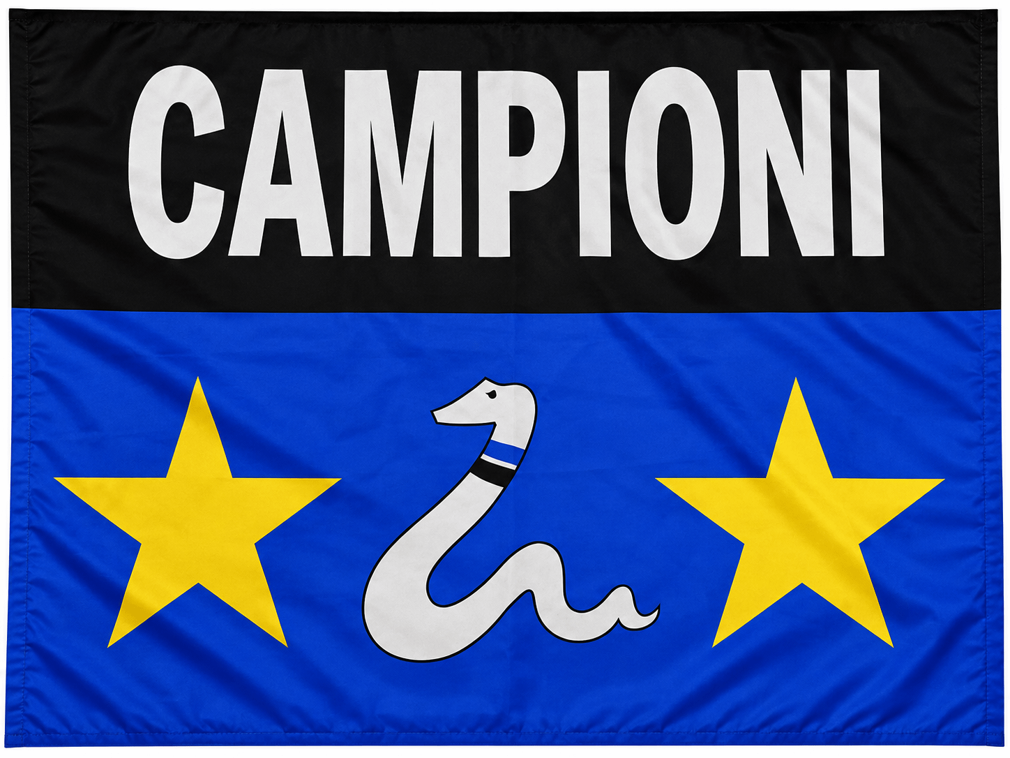 Stendardo a due Aste Inter Campioni Personalizzati Stendardo a due Aste Inter Campioni