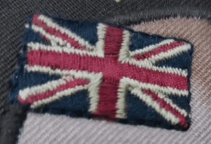 Patch TERMOADESIVE piccoli quantitativi bandierina britannica personalizzata Patch TERMOADESIVE piccoli quantitativi bandierina britannica