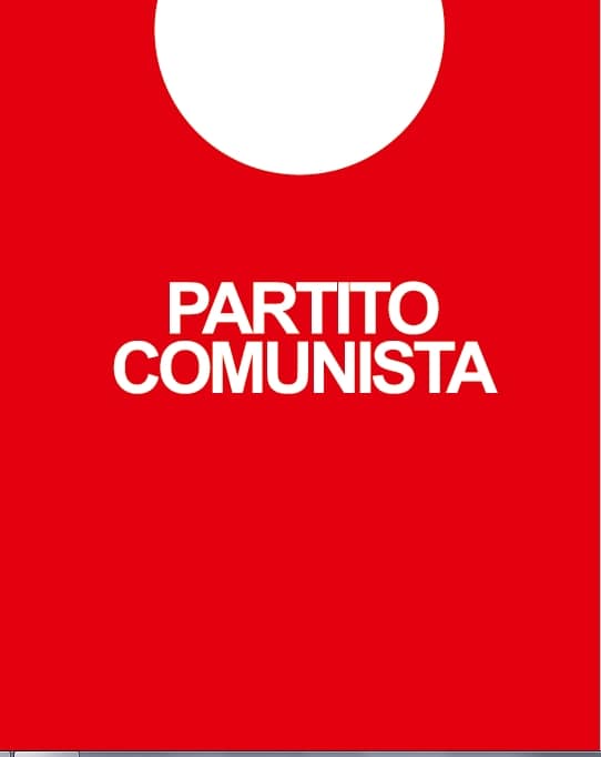 pettorina partito comunista grafica pettorina partito comunista grafica