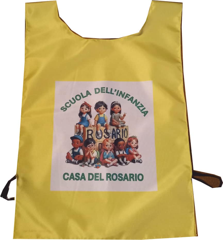 pettorina da bambino Casa del Rosario personalizzata pettorina da bambino Casa del Rosario