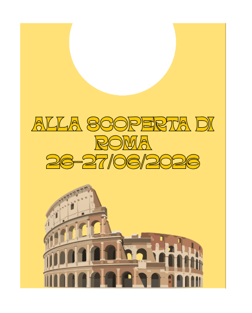Pettorina Da Bambino alla scoperta di roma gialla Pettorina Da Bambino alla scoperta di roma