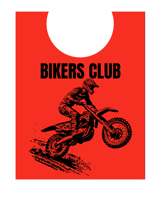 Pettorina Da Bambino BIKERS CLUB rossa Pettorina Da Bambino BIKERS CLUB