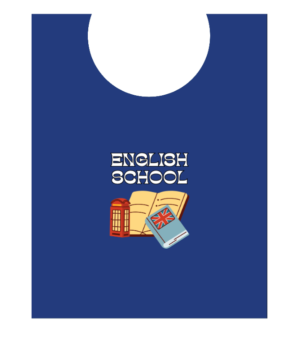 Pettorina Da Bambino English School blu Pettorina Da Bambino English School