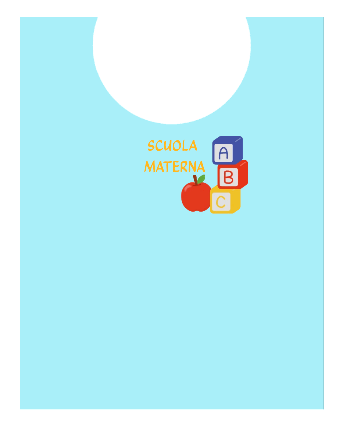 Pettorina Da Bambino SCUOLA MATERNA AZZURRA Pettorina Da Bambino SCUOLA MATERNA